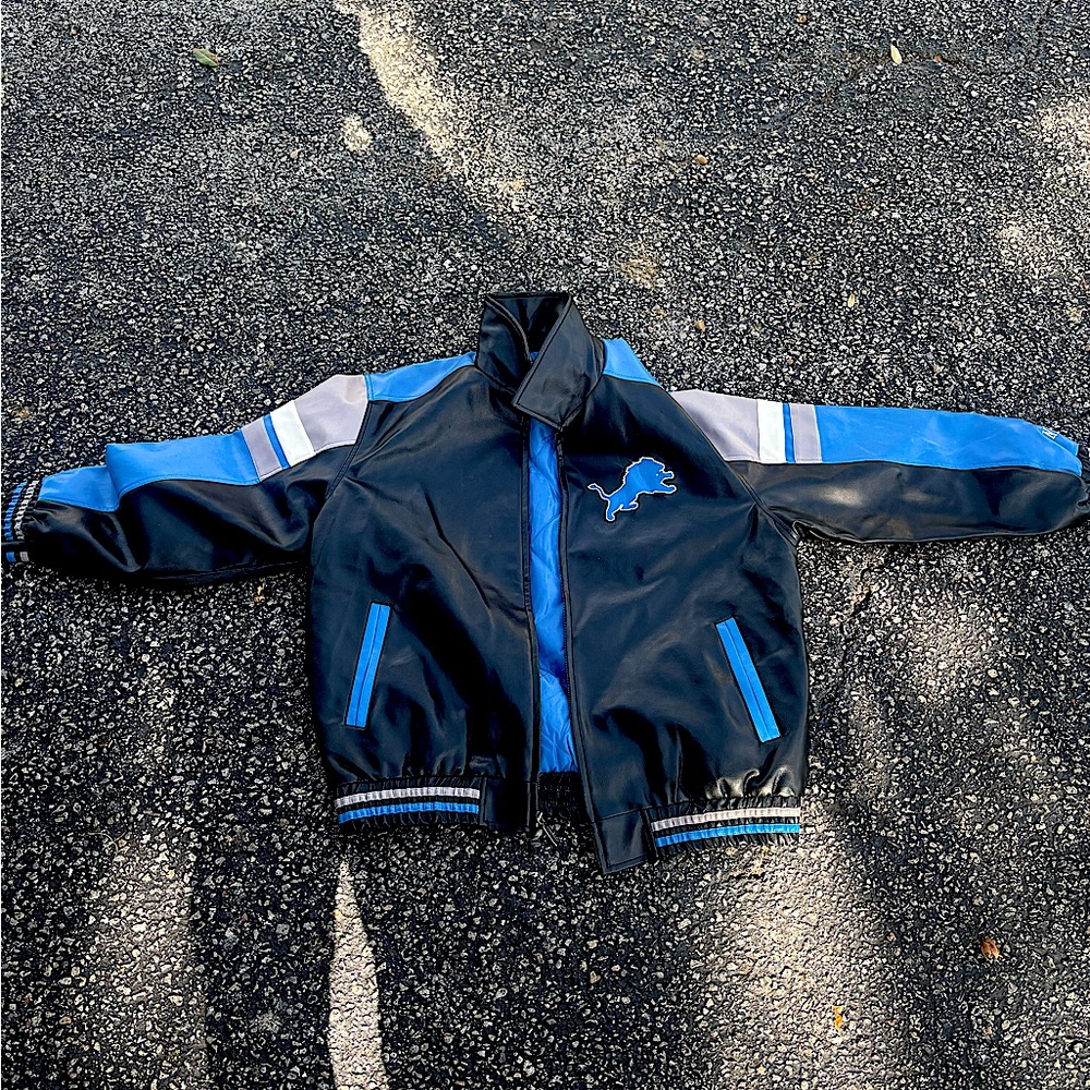 NFL lions leather jacket